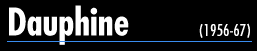 Dauphine (1956-65)